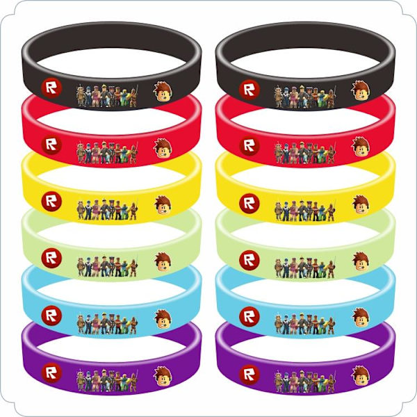 12 stk Roblox Armbånd Fest Børnefødselsdag Slikpose Fyld