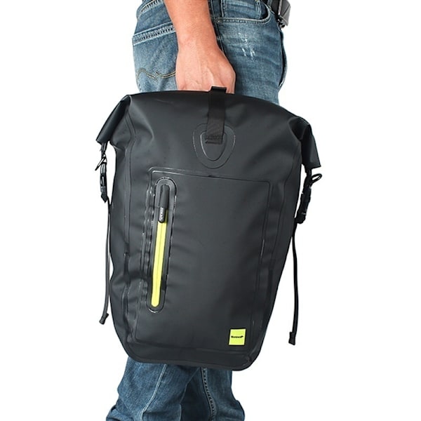 25L Pyörän vedenpitävä laukku Takalaukku Pyöräilytarvikkeet black/green