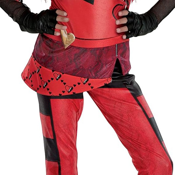 Rød paryk til piger, Descendants 4 The Rise of Red kostumetilbehør 100cm