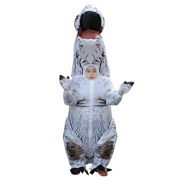 Ilmapallodinosauruspuku Cosplay-asu Halloween Lapset vihreä aikuinen valkoinen white kids