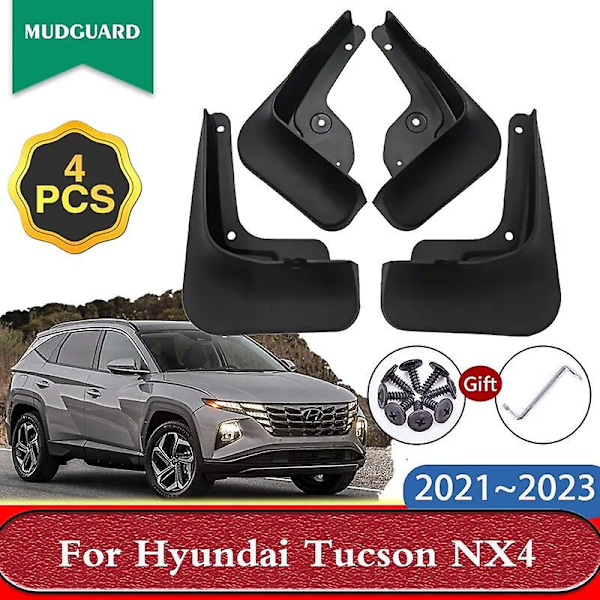 Stänkskydd för Hyundai Tucson NX4 2021 2022 2023 - Framre & Bakre Skärmar, Skydda Mot Stänk, Biltillbehör