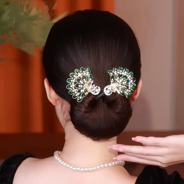 Krystal Fransk Twist Hårstylingværktøj til Elegante DIY-opsætninger 2pcs