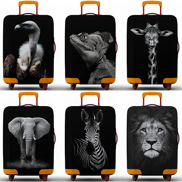 Resväska Skyddsfodral med Djurmönster - Dammtätt Resväskeöverdrag Zebra Zebra XL