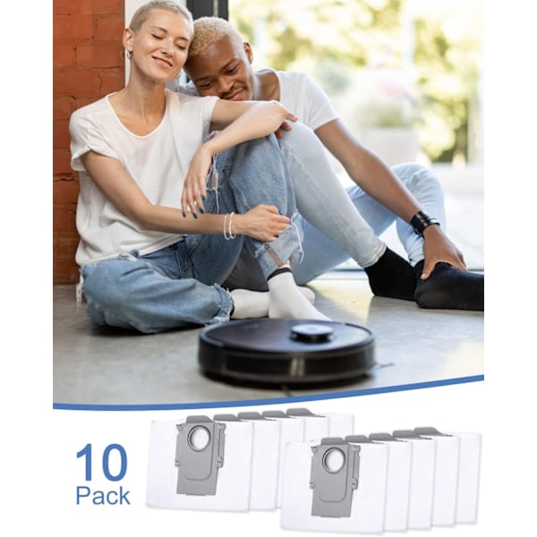 10 kpl pölynimupusseja Xiaomi Roborock S8+/S8 Pro Ultra S7 MaxV Ultra/S7 Pro Ultra/Q7 robotpölynimurille