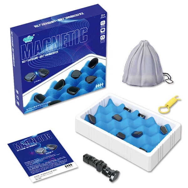 Julklappar magnetleksak pusselspel magneter brädspel 2 stk (tau type)