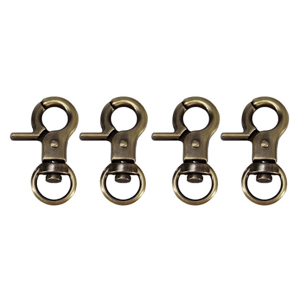 1/2/3/5 4 st Zinklegering Hummerlås Vridbara Trigger Clips Brons 30mm Bronze 30mm 1Set