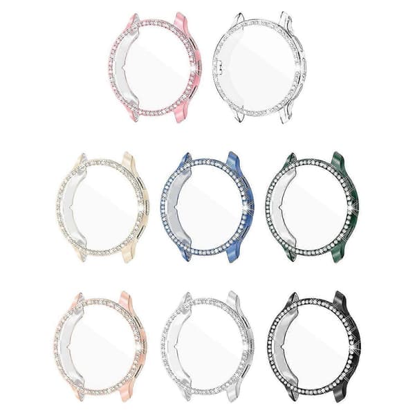 TPU Watch Case Imitation Diamond Protective Cover for Garmin Venu 3/3S Smartwatch Unisex Electroplating Silver silver 3
