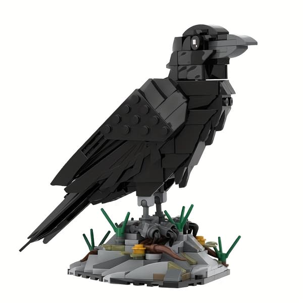 MOC Ravne Byggeklodser Sæt Dyremodel Fugleklodser Gave til Børn og Samlere 357pcs