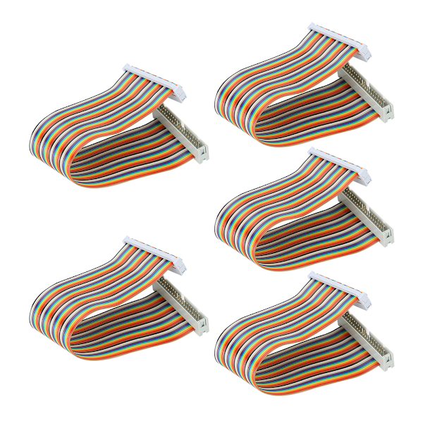 5st GPIO-kabel för Raspberry Pi Hane till Hona 40-Pin Tråd Datortillbehör 20cm Hane till Hona 0.2