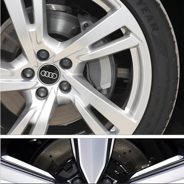 Passer Audi hjulkapsel standard 60MM hjulkapsel (4 stk)