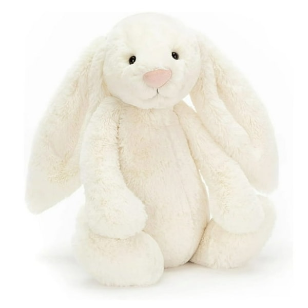 Jellycat Bashful Kaninbamse, 34 cm Blødt Legetøj - Perfekt Gave til Børn Piger Drenge Kvinder white
