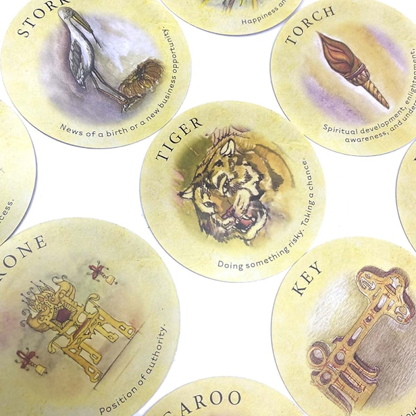Teelehtien Ennustuskort Tarot Oracle Kort Perhejuhlat Lautapeli Monivärinen Multicolor one size