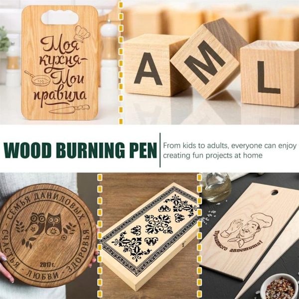 3 kpl Scorch Pen -merkintäkyniä puulle - Puunpolttokynä 3pcs