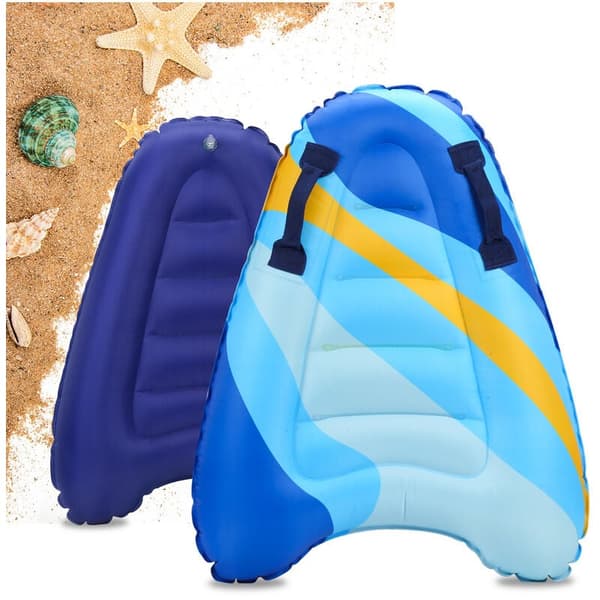Foldable Floating Pool Mat with Built-in Seat and Armrest, Durable Construction and Quick-Fill Valve, for Safe and Comfortable Surfing
