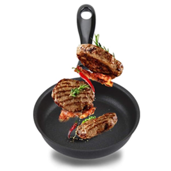Mini Stegepande 12 Cm Jernpande Non-Stick Belægning - på lager