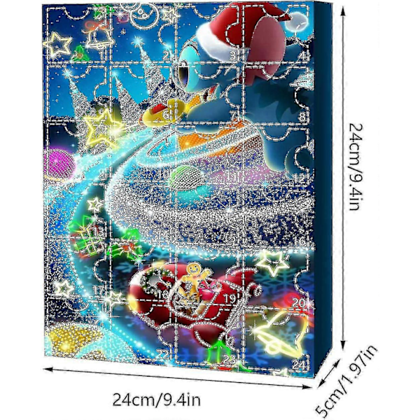 Lilo & Stitch tecknade figurer julkalender 24 st tecknade leksaker prydnad nedräkning kalender-sz3 A