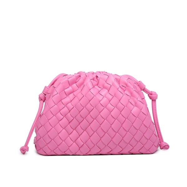 Molnryggsäck 2024 ny stil väska dam ko läder skrynklig dumpling väska dam handväska axelväska MJ51 Rosröd Rose Red Rose Red 22*9*14cm