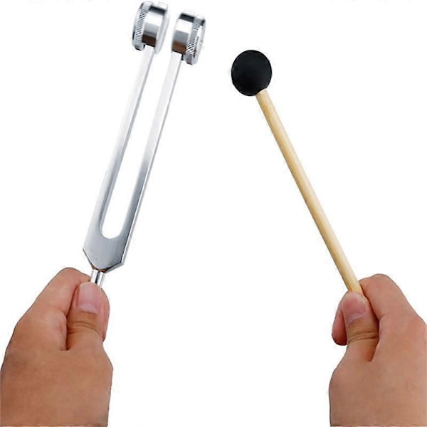 128Hz Stämgaffel med Vikt, Bio-Akustisk Terapigaffel, 128Hz Glidande Stämgaffel[GPA]
