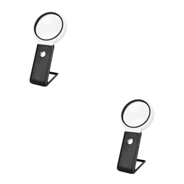1/2/5 Foldbart forstørrelsesglass med LED-lys - High Definition A 80mm 6X 25X A 80mm 6X 25X 2PCS