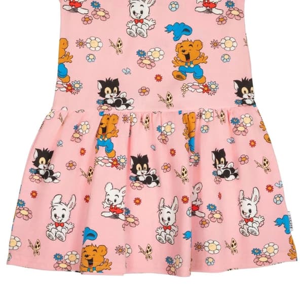 Bamse og blomsterkjole rosa LysRosa LightPink 104