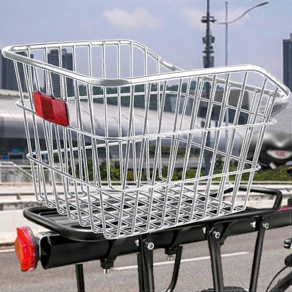 Cykkelkurv til bagagebærer | Bagagebærer til cykel | Cykelkurv i metal, Stor cykelkurv