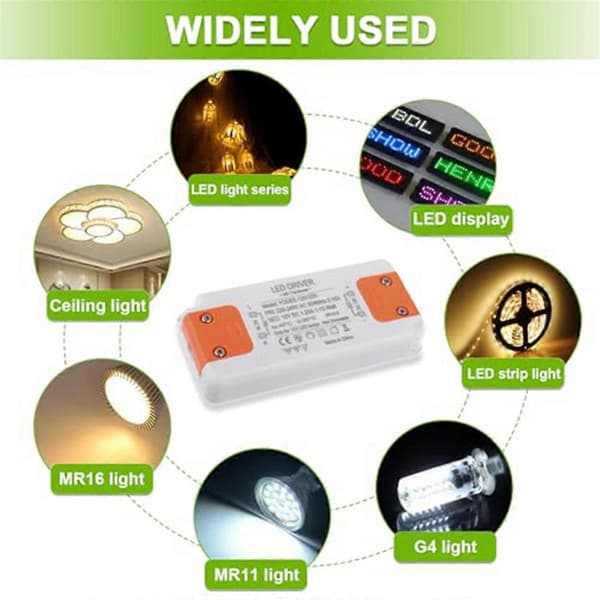 12V 15W LED-transformator LED lavspenningstransformator Stillegående LED-driver Strømforsyning for G4 MR16 MR1