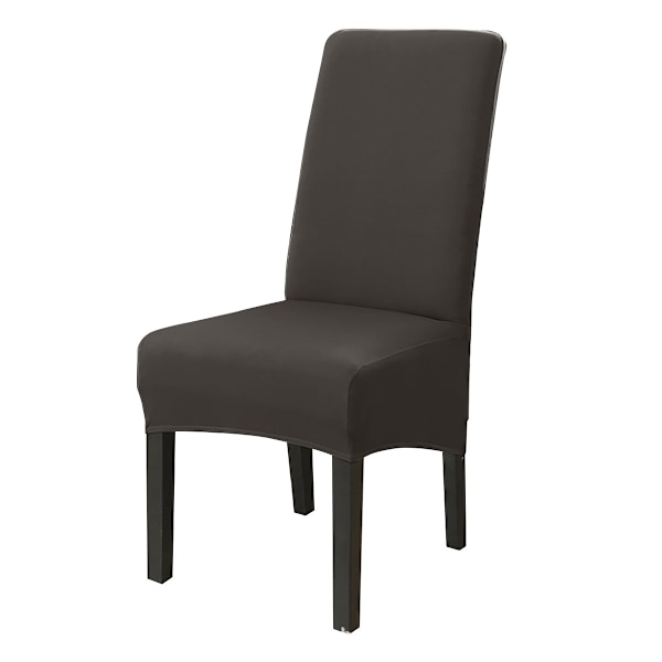 Simplicity Home Sovrumsstolöverdrag Plus Hög Stretch Mjölksilke Vattentätt - Svart, 6 st