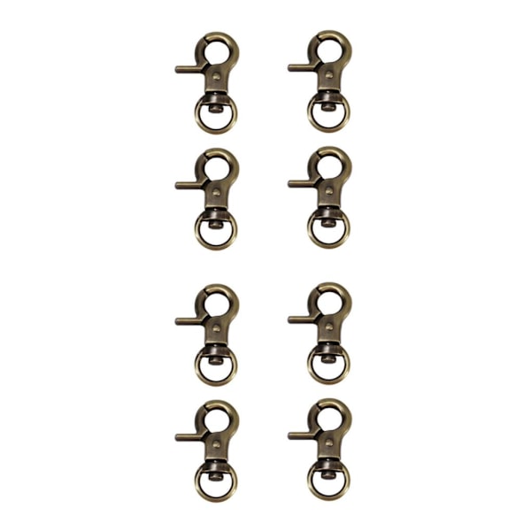 1/2/3/5 4 st Zinklegering Hummerlås Vridbara Trigger Clips Brons 30mm Bronze 30mm 2Set