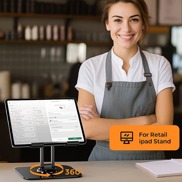 Roterende tabletstativholder, justerbar multi-vinkel skrivebordsmontering til iPad Pro Air Mini, telefon, e-læser color