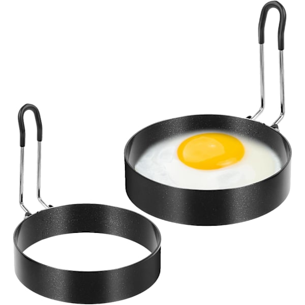 2-pak non-stick æggeringe til perfekte spejlæg