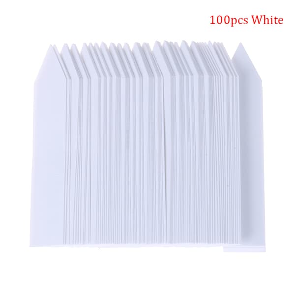 100 st 10x2CM Plast Växtetiketter Markör Etikett för Växter