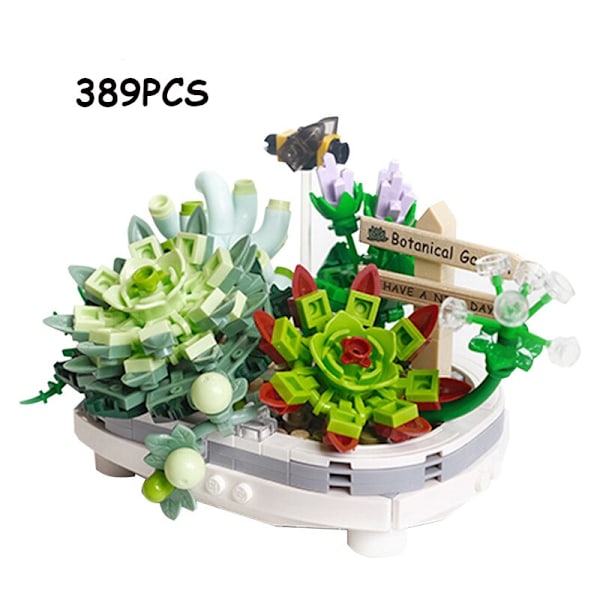 Moc Bukett Orkidé blockblomma Sukkulenter Byggklossar i krukor LÄMPLIG för 10311 Romantisk kit Montering Byggleksak flickpresent without box9