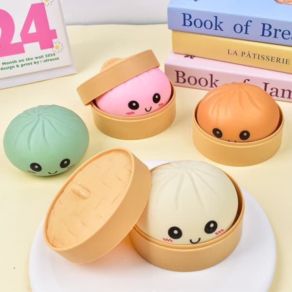 Guldglittrande Jumbo Slow Rise Bröd Squishy Stressboll[GPA] Gold powder expression
