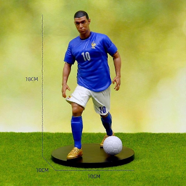 6 stk nye fotballstjerner FIFA C.Ronaldo Messi Mbappe Modelldukker Tegneserie Søte Actionfigurer Biltilbehør Fotballfans Gaver-Perfekt 1