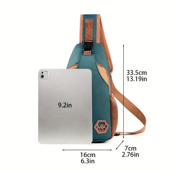 Slidstærk nylon duffeltaske med justerbar rem - beige, blå, sort Offvit