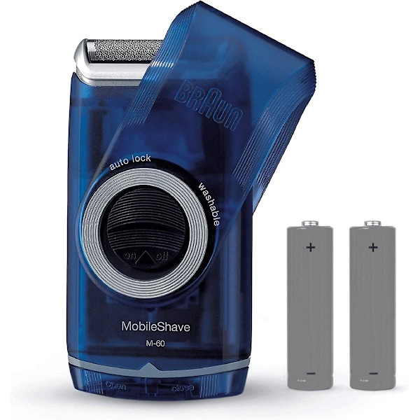 Braun M60 MobileShave Akkulaitteinen partakone miehille, joustavalla Smartfoil-terällä