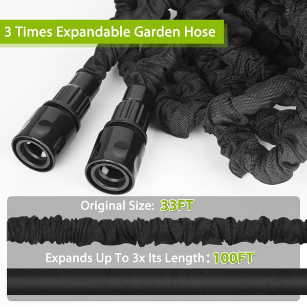 Expandable Garden Hose - 30 Meter Flexible Expanding Water Hose, Lightweight, Leak-Proof with 7-Function Spray Gun[GPA]