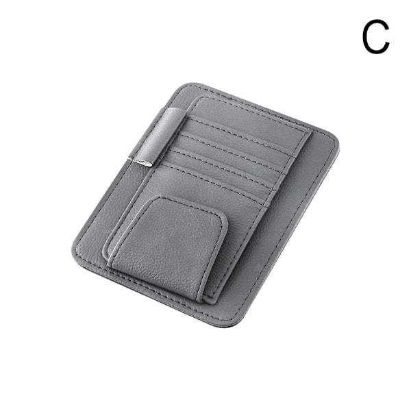 Bilsolskærm Organizer Multi-Pocket Auto Indretningsdekor Lomme beige One-size