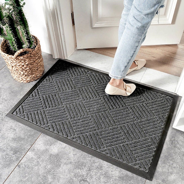 Dørmatte for innendørs og utendørs bruk, 43,5 x 75 cm, Sklisikker entrématte, Inn...