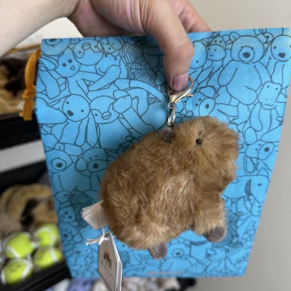 Jellycat Plush Keychain - Cute Plush Bag Pendant Soft Plush Gift Collection*Capybara* Capybaras