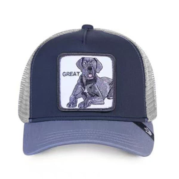 Fiskenettlue med brodert dyredesign Crawling Dog