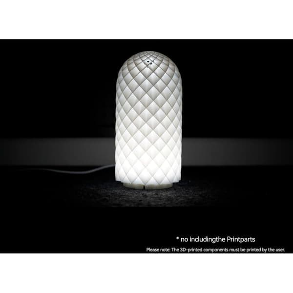 LED 001 Tre Farver til Bambu Lab Makerworld 3D-Print Lampe Kit Reservedele 5V USB-drevet Varmt Lys 3000K