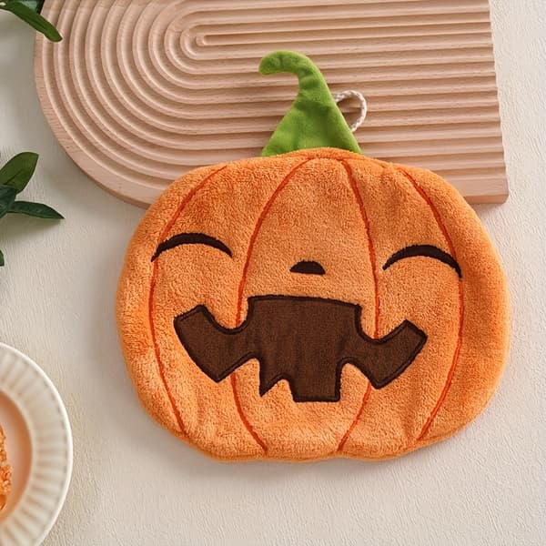 Halloween Pumpa Hängande Handdukar för Kök och Badrum Festlig Inredning Style 2