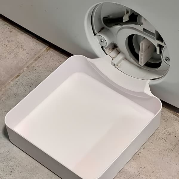 Avløpsslange Dryppskål for Vaskemaskin, Plast Hvit White