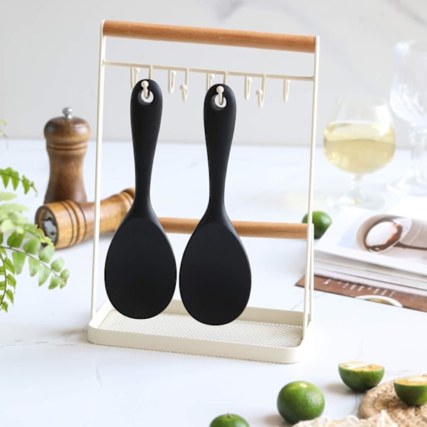 Serveringssked, 2 Set Ris Silikon Köksredskap Fungerar för Ris, Potatismos P...
