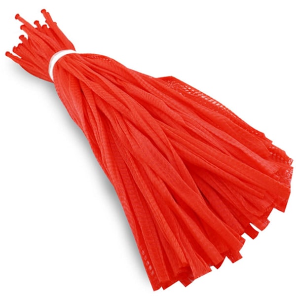 100 stk. gjenbrukbare nettingposer, 30 cm stor nettingpose, svært egnet for frukt, grønnsaker, sjømat og barn