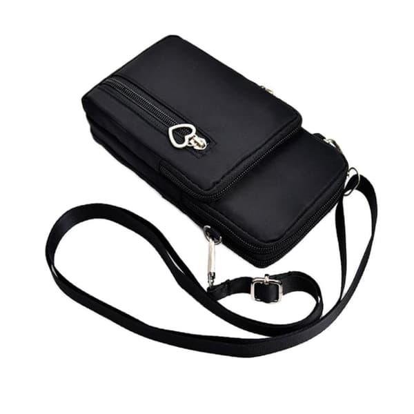 Skuldertaske til mobil Sort Black 124