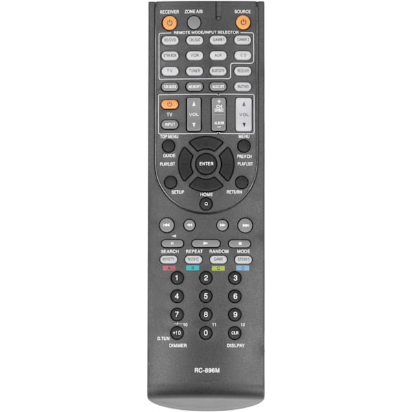 RC-896M Fjernkontroll for Onkyo Effektforsterker AV-Mottaker RC-737M RC-801M RC-836M RC-865M RC-896M RC-762M RC-764M RC-810M Modeller