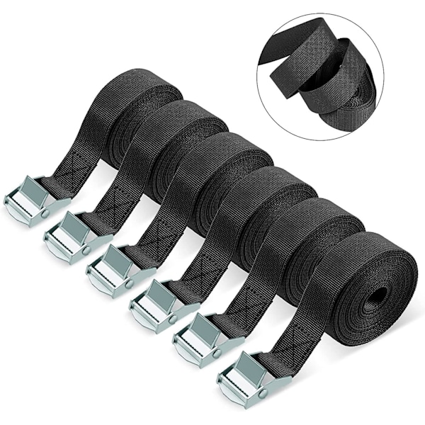 Bindestropper 6-pak Heavy Duty Spændestropper 3m