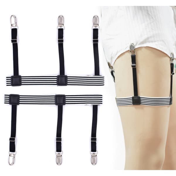 Shirt Holder Nylon 1 Pair Black/White 89